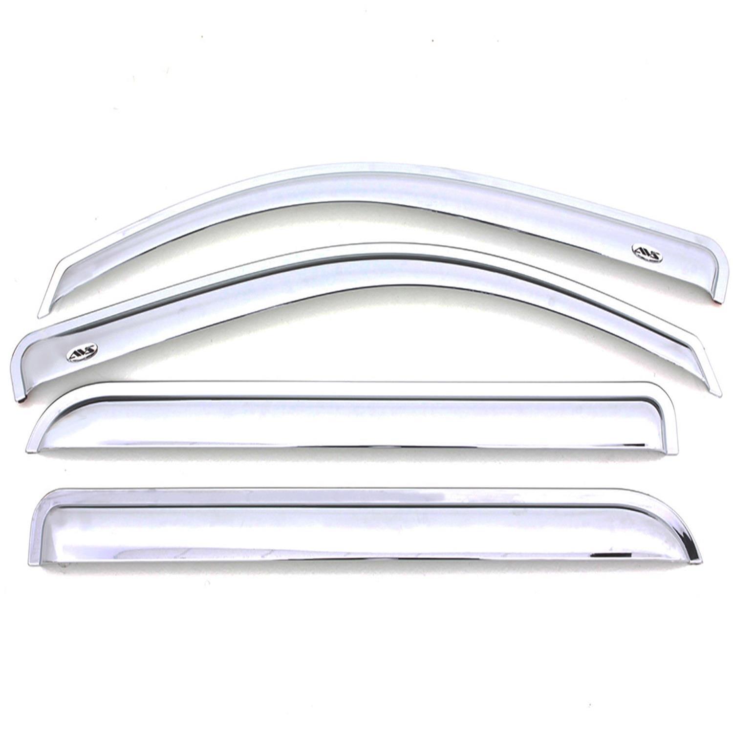 Auto Ventshade Chrome Ventvisors 684813 Side Window Visors, Ventvisors, Front and Rear, ABS Plastic, Chrome, Ram, Set of 4 thumbnail 2