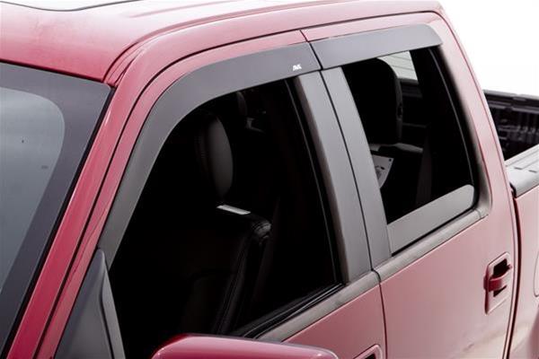 Husky Liners 15-25 Ford F-150 EC & 17-25 F-250/350/450 SD EC Ventvisor Low Pro (4pc) - Matte Blk