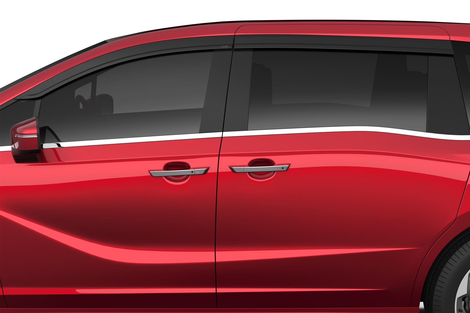 Auto Ventshade Side Window Visors 894117 VENTVISOR LOW PRO 4PC SMOKE 2018-2024 HONDA ODYSSEY thumbnail 2