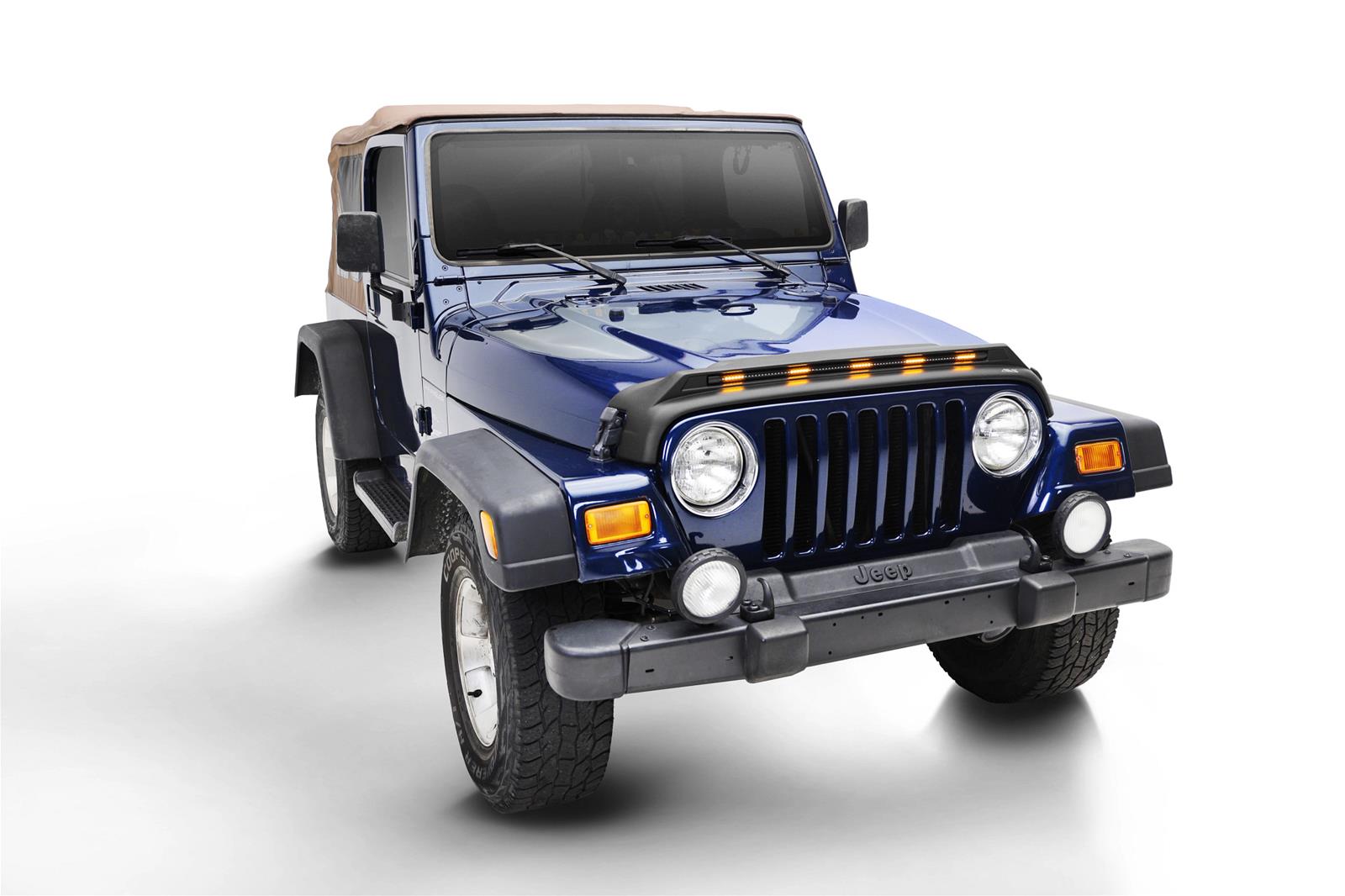 Auto Ventshade Bug Guards 953091 AEROSKIN LIGHTSHIELD PRO 1997-2006 JEEP WRANGLER(TJ) thumbnail 3