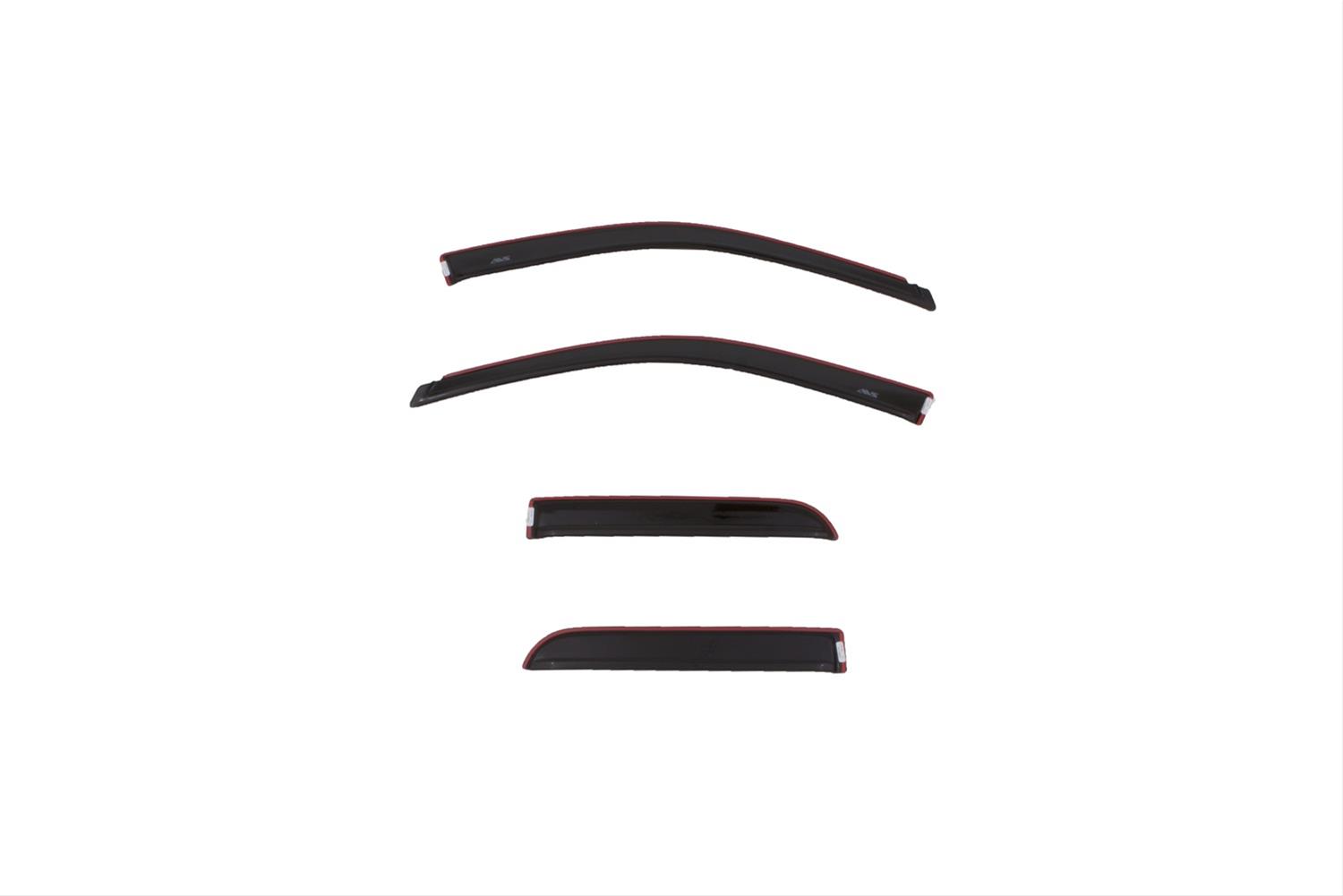 Husky Liners 09-18 Dodge RAM 1500 Quad Cab In-Channel Mount Ventvisor Low Profile (4pc) - Smoke thumbnail 4