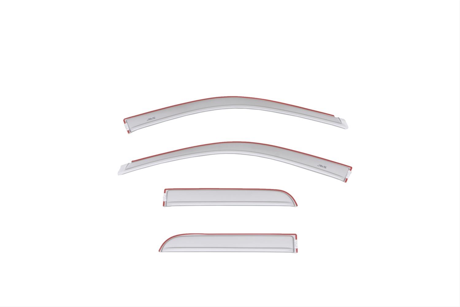 Husky Liners 09-18 Dodge RAM 1500 Quad Cab In-Channel Mount Ventvisor Low Profile (4pc) - Smoke thumbnail 2