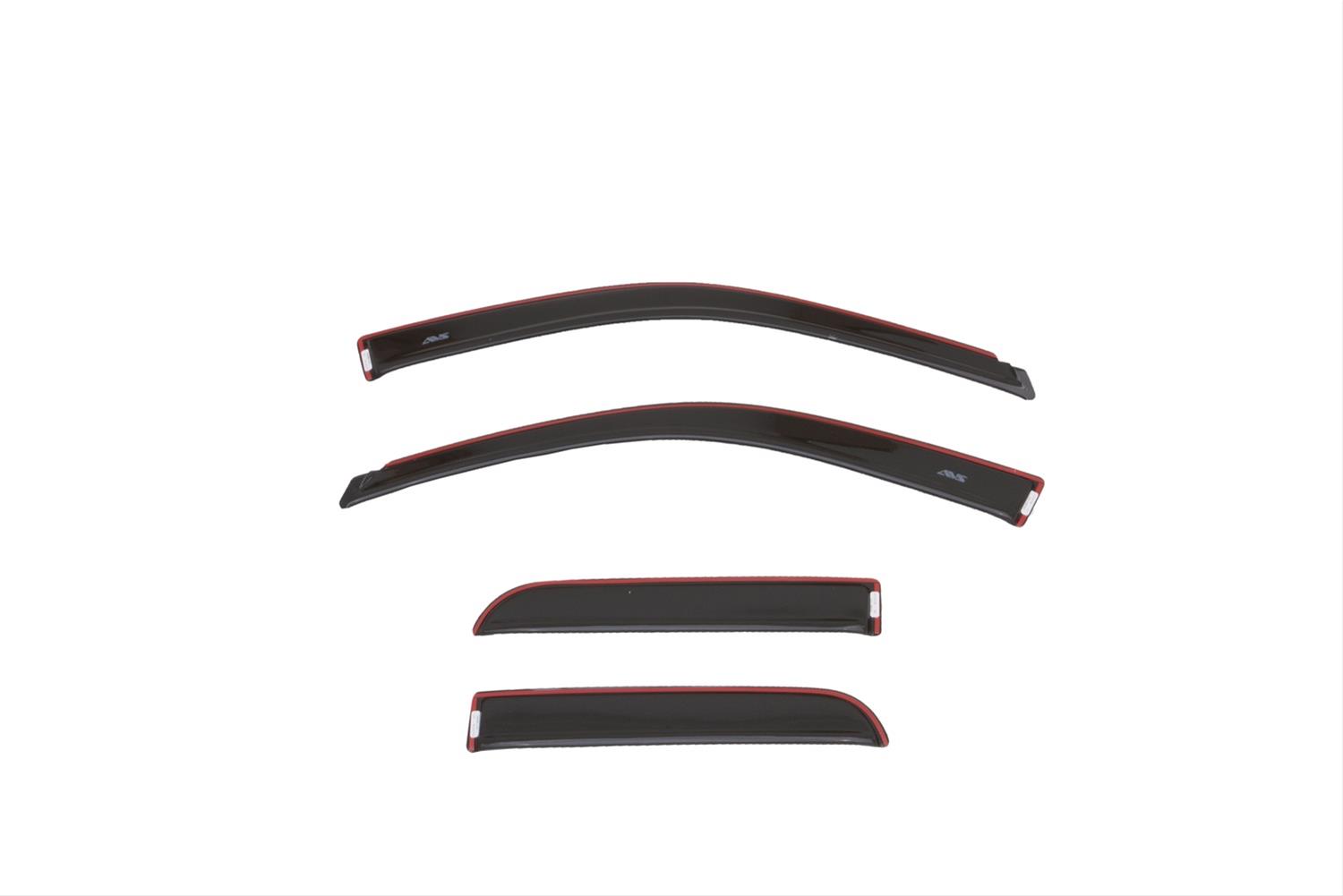 Husky Liners 09-18 Dodge RAM 1500 Quad Cab In-Channel Mount Ventvisor Low Profile (4pc) - Smoke