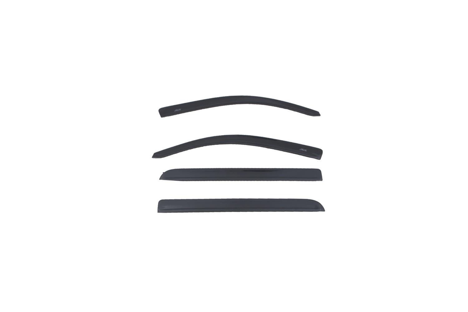 Auto Ventshade Low-Profile Ventvisors 994064-JSC Side Window Visors, Ventvisors, Low-Profile, Front and Rear, Billet Silver Metallic, Ram, Set