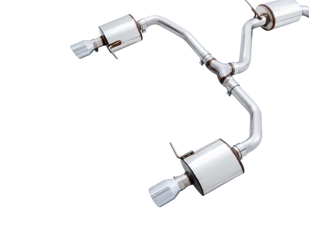 AWE Tuning 18-21 Volkswagen Jetta GLI Mk7 Touring Exhaust - Chrome Silver Tips (Fits High-Flow DP) thumbnail 5