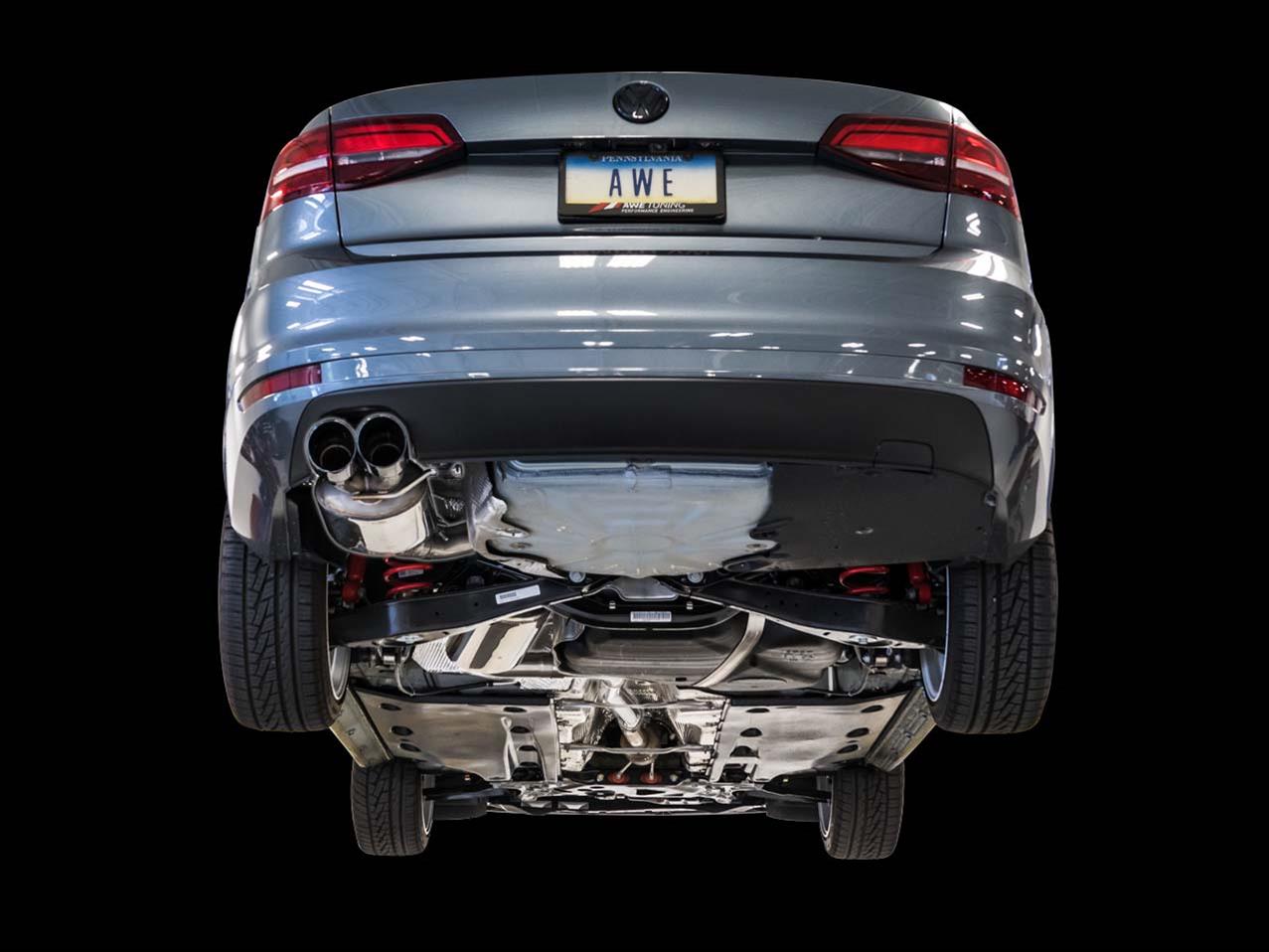 AWE Tuning 09-14 Volkswagen Jetta Mk6 1.4T Touring Edition Exhaust - Diamond Black Tips thumbnail 3