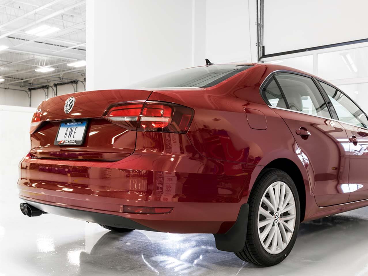 AWE Tuning 09-14 Volkswagen Jetta Mk6 1.4T Touring Edition Exhaust - Diamond Black Tips thumbnail 2