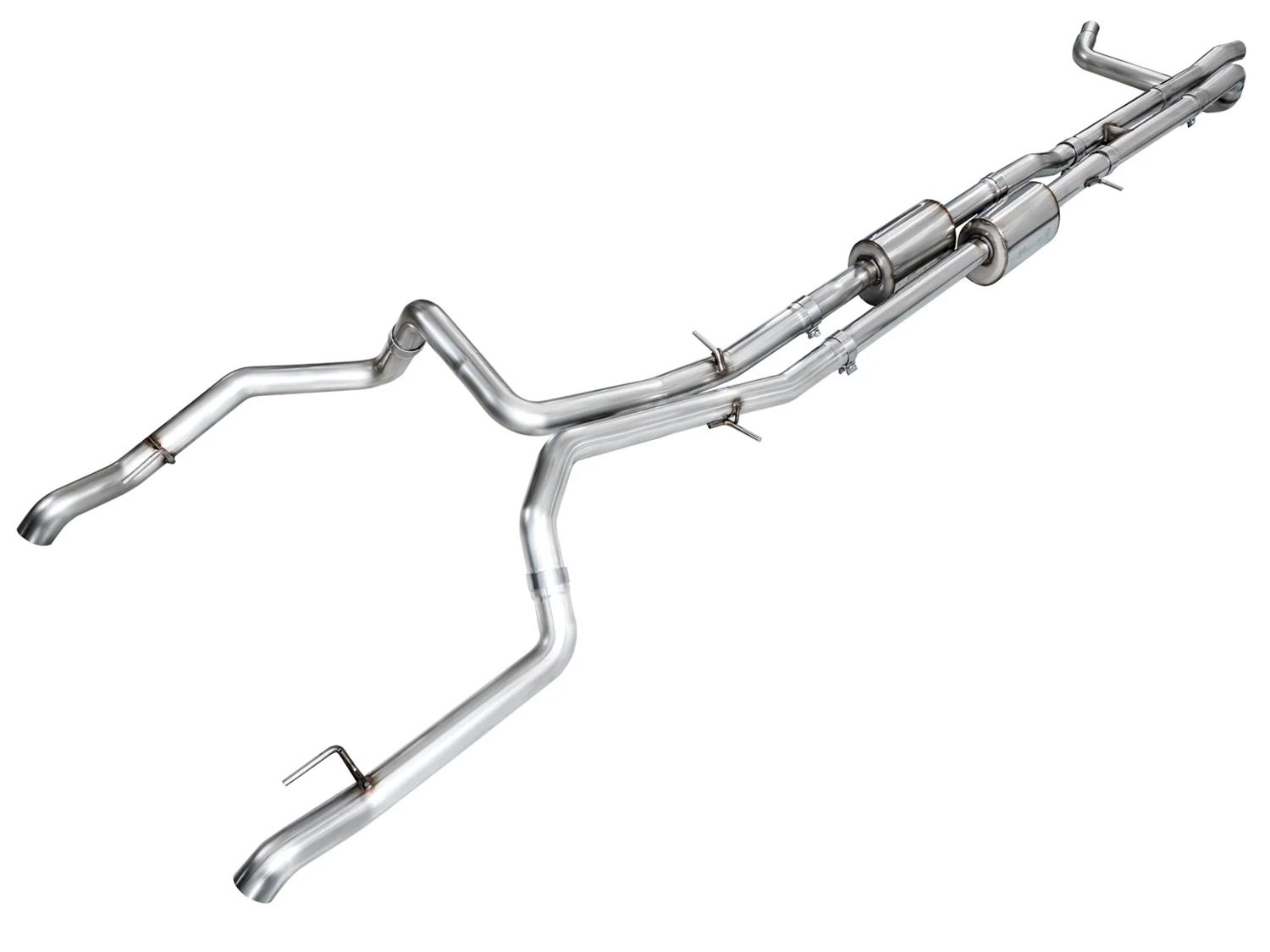 AWE Tuning 4th Gen GM 1500 6.2L Cat-Back Split Rear Exit (w/ Bumper Cutouts) - OE Tips