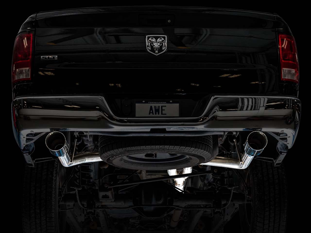 AWE Tuning 09-18 RAM 1500 5.7L (w/o Cutout) 0FG Dual Rear Exit Cat-Back Exhaust - Chrome Silver Tips thumbnail 7
