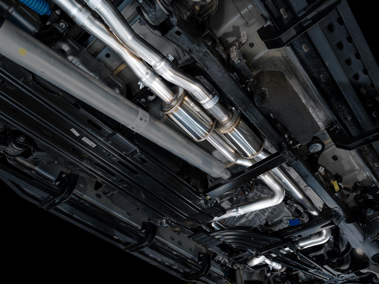AWE Tuning 2025+ RAM 1500 RHO 3.0 I6 TT 0FG Dual Rear Exit Cat-Back Exhaust - Chrome Silver Tips thumbnail 2