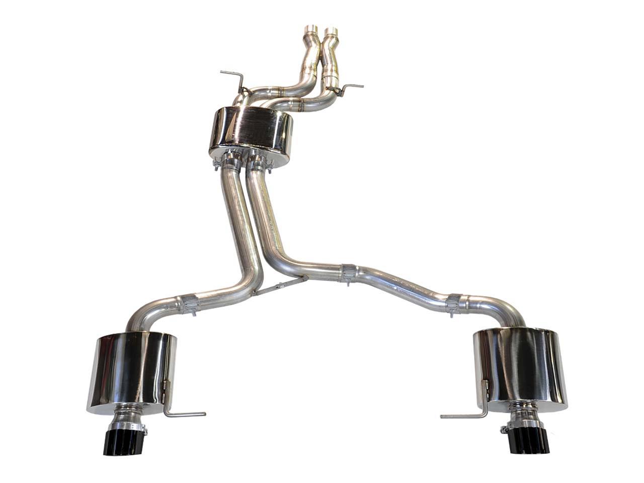 AWE Tuning Audi 8R Q5 3.0T Touring Edition Exhaust Dual Outlet Diamond Black Tips thumbnail 2