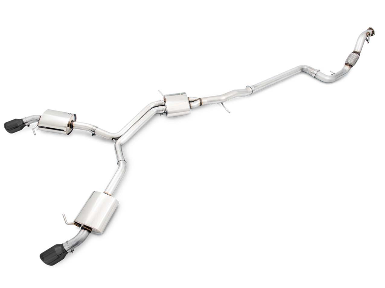 AWE Tuning Audi B9 A5 Touring Edition Exhaust Dual Outlet - Diamond Black Tips (Includes DP) thumbnail 4