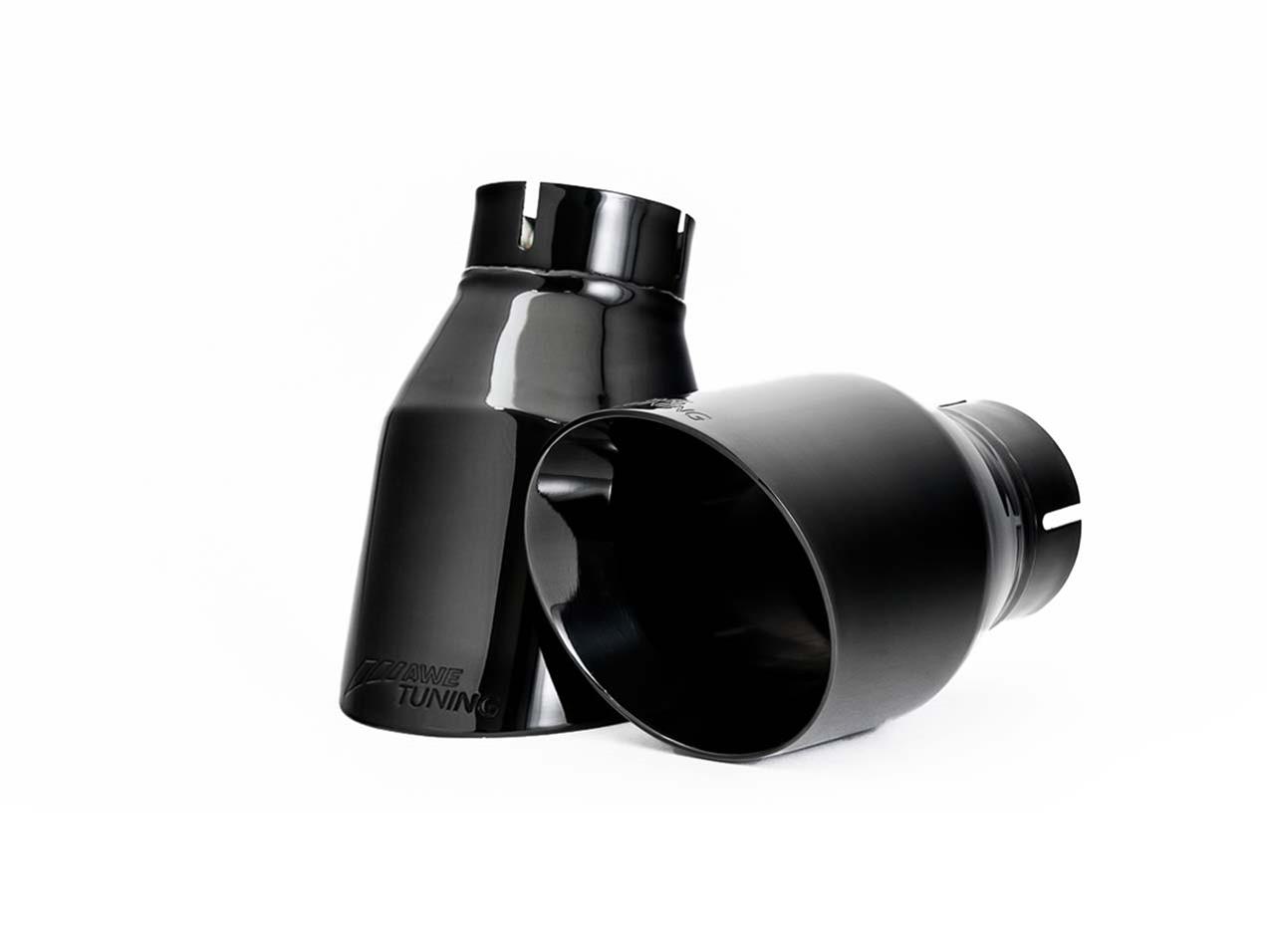 AWE Tuning Audi B9 A5 Touring Edition Exhaust Dual Outlet - Diamond Black Tips (Includes DP) thumbnail 2