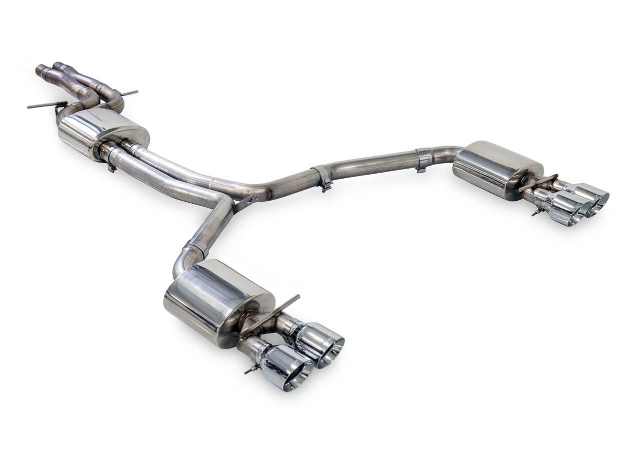 AWE Tuning Audi C7.5 A7 3.0T Touring Edition Exhaust - Quad Outlet Chrome Silver Tips thumbnail 3