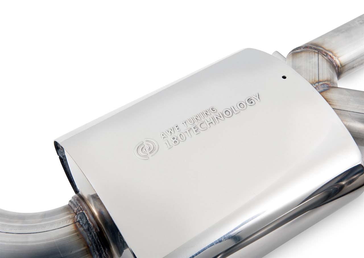AWE Tuning Audi C7.5 A7 3.0T Touring Edition Exhaust - Quad Outlet Chrome Silver Tips thumbnail 2
