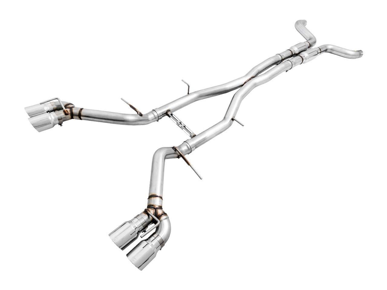 AWE Tuning 16-19 Chevy Camaro SS Resonated Cat-Back Exhaust -Track Edition (Quad Chrome Silver Tips) thumbnail 2