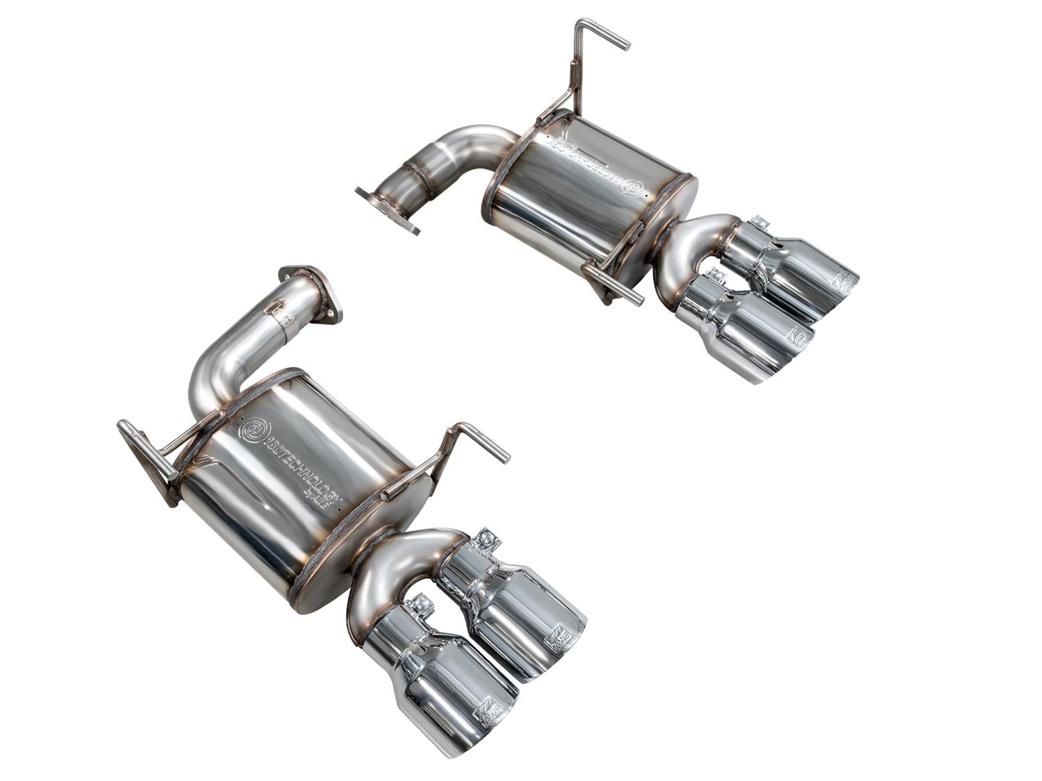 AWE Tuning 22-25 Subaru VB WRX Touring Edition Axle-Back Exhaust - Chrome Silver Tips thumbnail 2