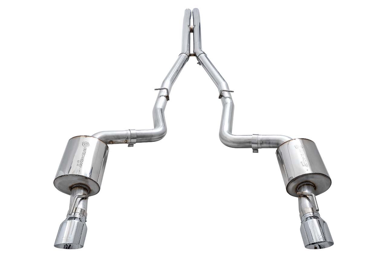 AWE Tuning 2017+ Dodge Charger 5.7L Touring Edition Exhaust - Non-Resonated - Chrome Silver Tips thumbnail 6