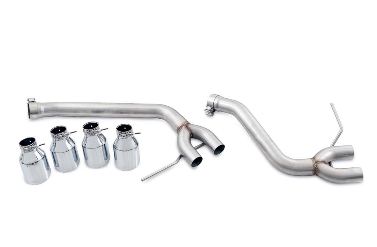 AWE Tuning Porsche Macan Track Edition Exhaust System - Chrome Silver 102mm Tips thumbnail 3