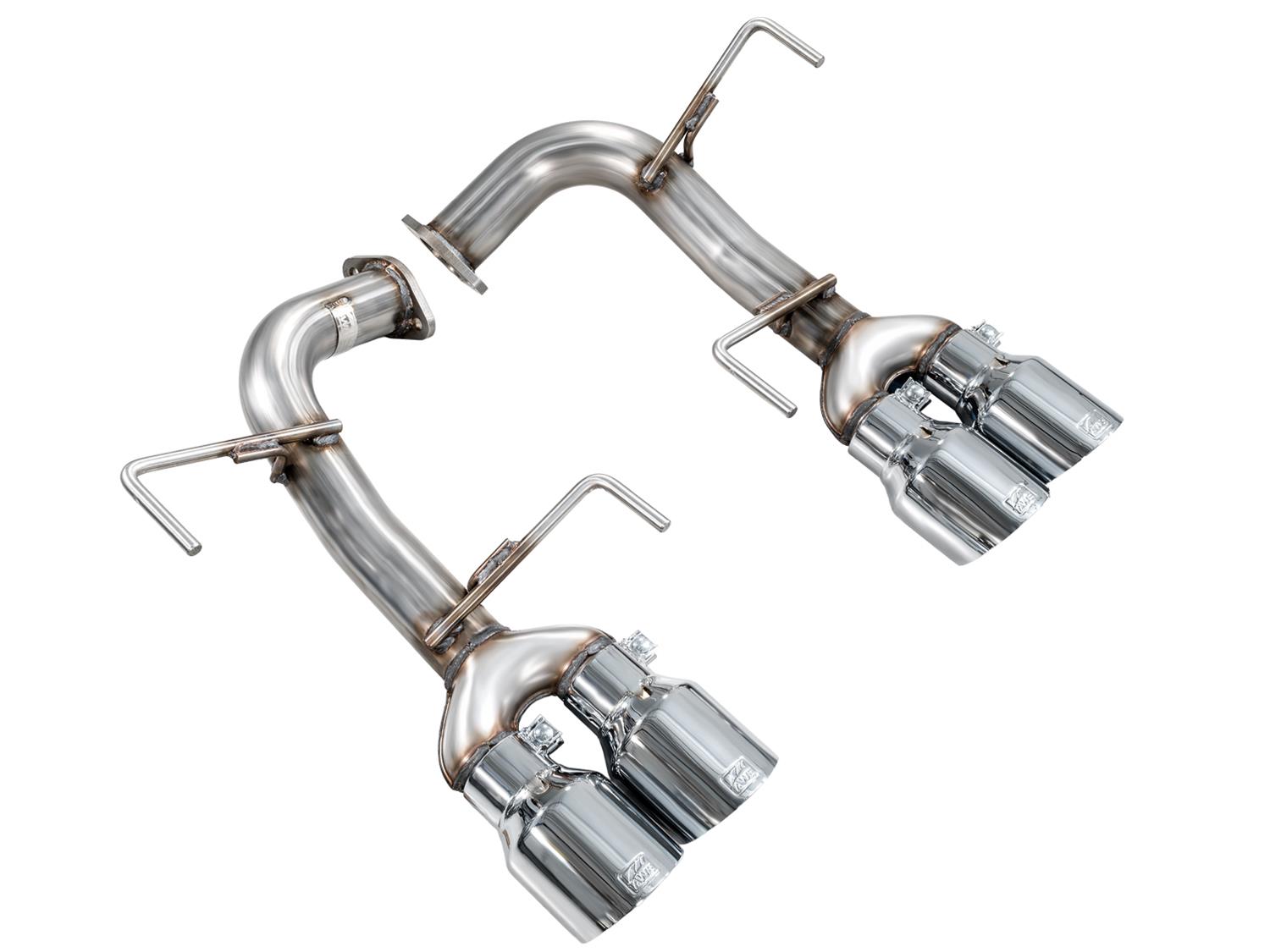 AWE Tuning 22-25 Subaru VB WRX Track Edition Axle-Back Exhaust - Chrome Silver Tips thumbnail 2