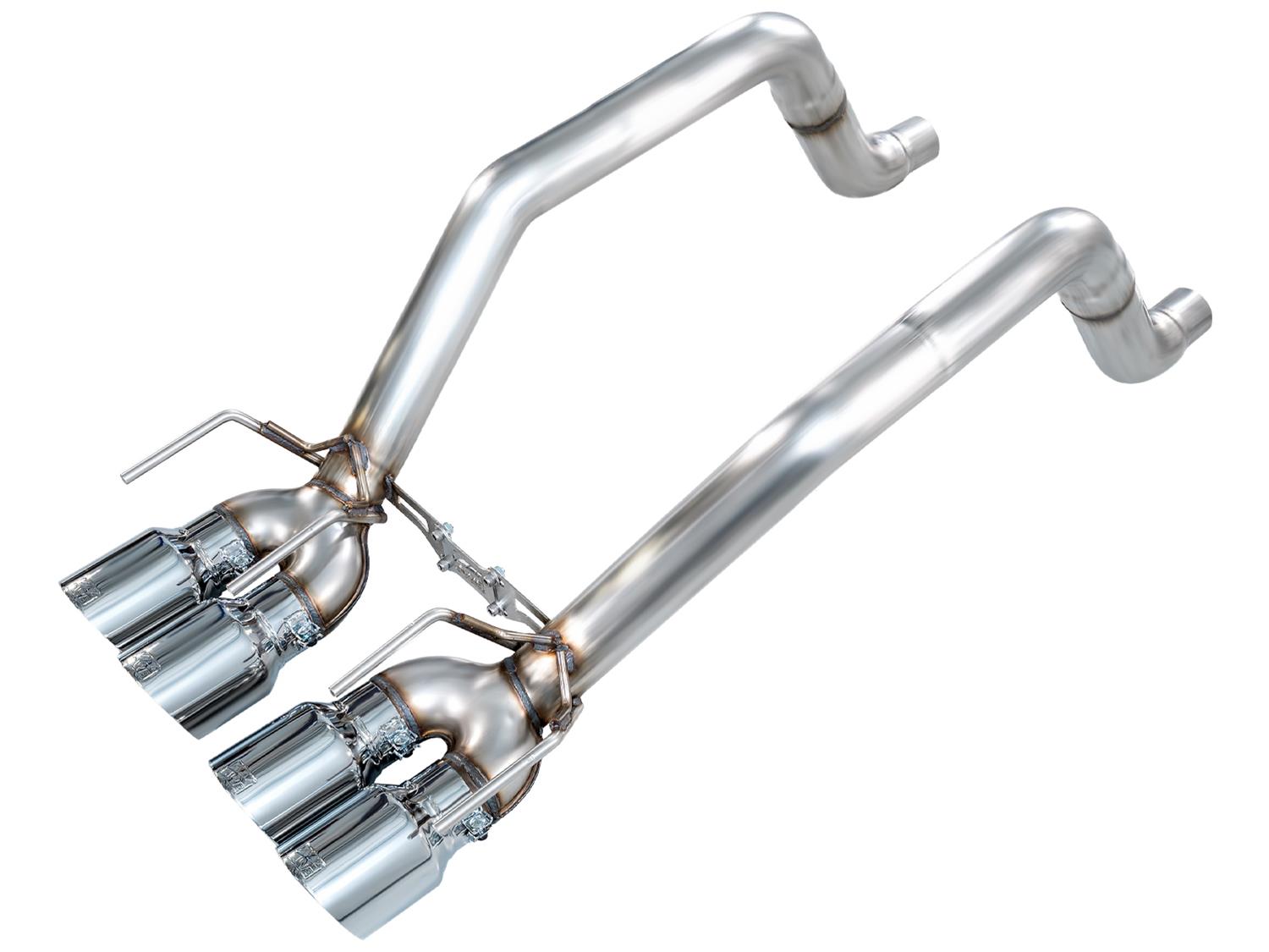 AWE Tuning Exhaust Systems 3020-42662 Track Edition Axleback for C6 Chevrolet Corvette 6.2L (2009-2013) - Chrome Silver Tips