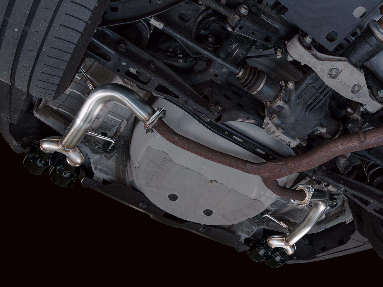 AWE Tuning 22-25 Subaru VB WRX Track Edition Axle-Back Exhaust - Diamond Black Tips thumbnail 8