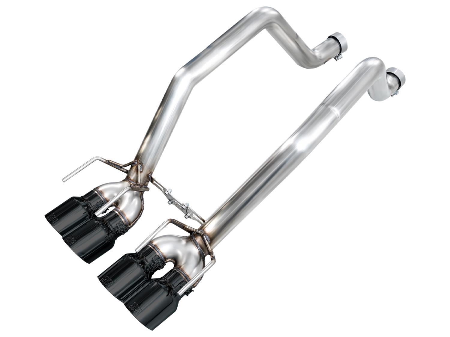 AWE Tuning Exhaust Systems 3020-43606 Track Edition Axleback for C6 Chevrolet Corvette Z06/ZR1 - Diamond Black Tips