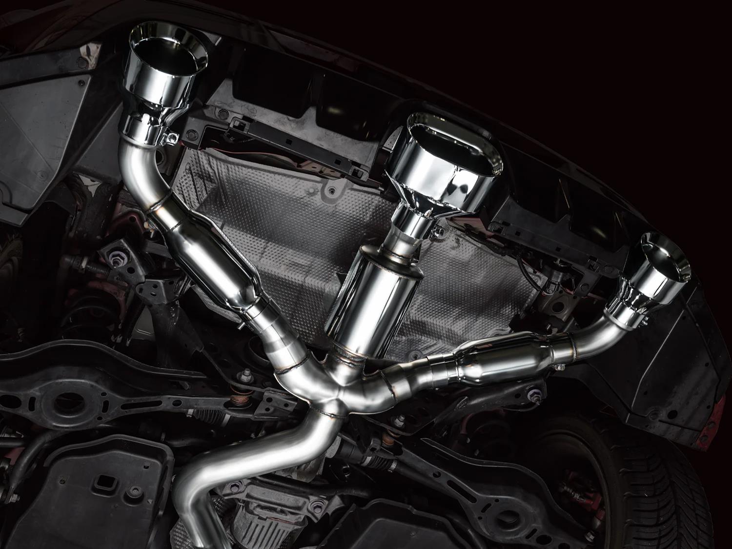 AWE Tuning 23-24 Toyota GR Corolla Track Edition Cat-Back Exhaust - Chrome Silver Tips