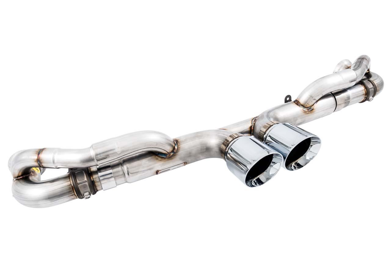 AWE Tuning Porsche 991 GT3 / RS SwitchPath Exhaust - Chrome Silver Tips thumbnail 3