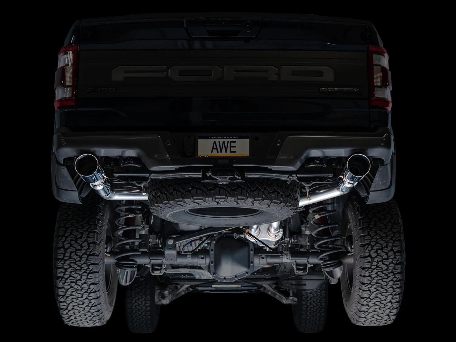 AWE Tuning Gen 3 Raptor SwitchPath Exhaust - Chrome Silver Tips thumbnail 7
