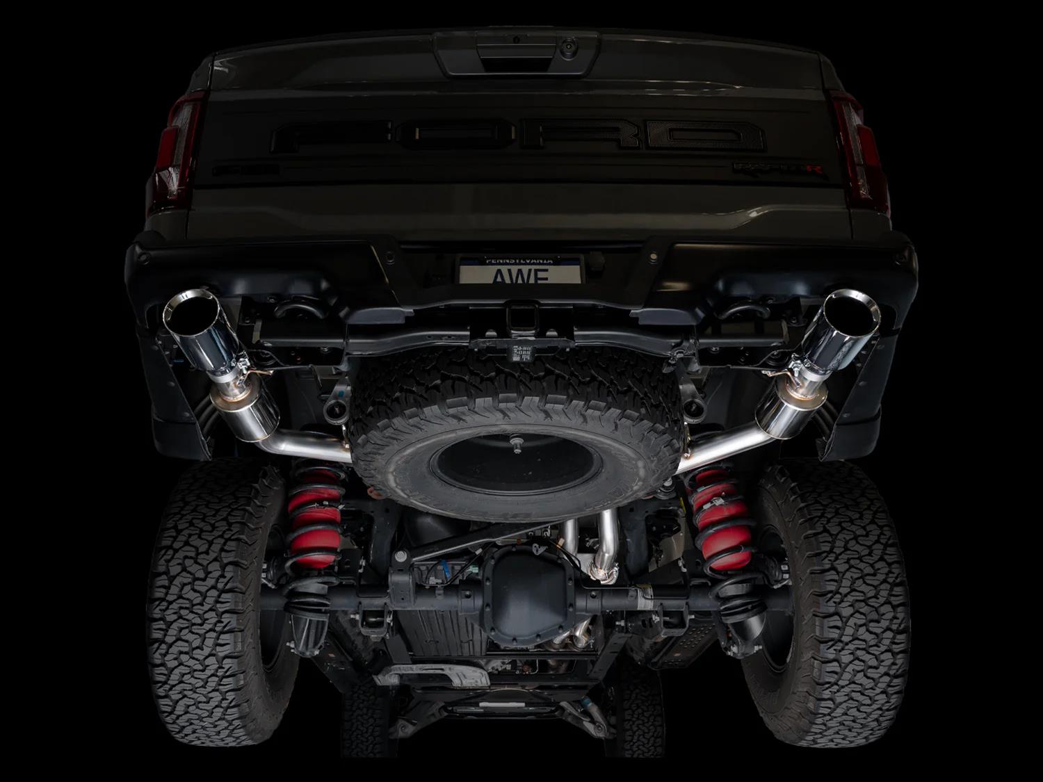 AWE Tuning Gen 3 Raptor R SwitchPath Exhaust - Chrome Silver Tips thumbnail 8