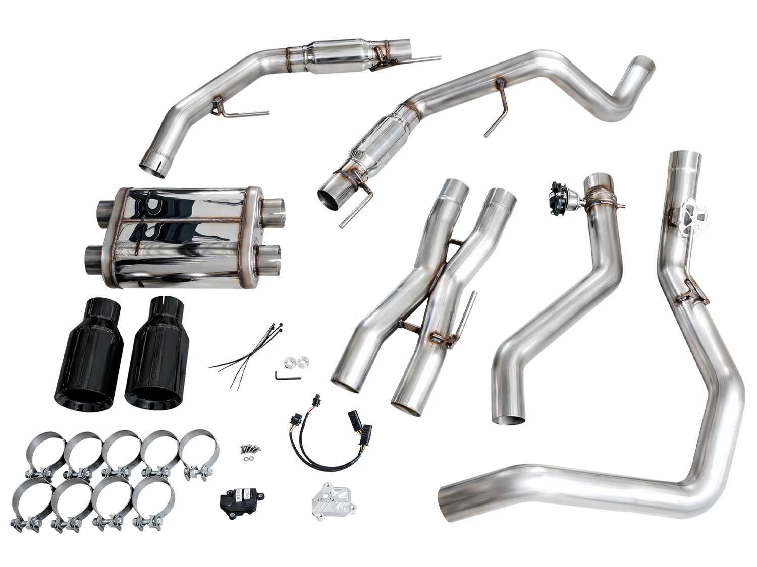AWE Tuning Gen 3 Ford Raptor SwitchPath Exhaust - Diamond Black Tips thumbnail 9