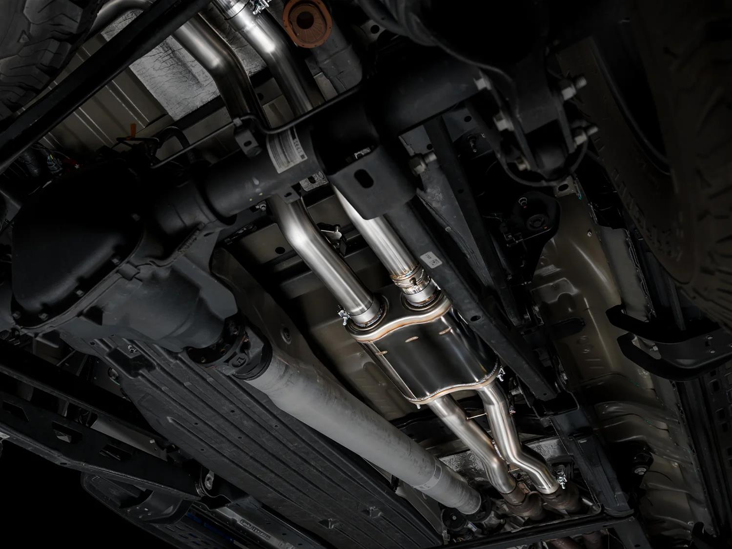 AWE Tuning Gen 3 Raptor R SwitchPath Exhaust - Diamond Black Tips thumbnail 5