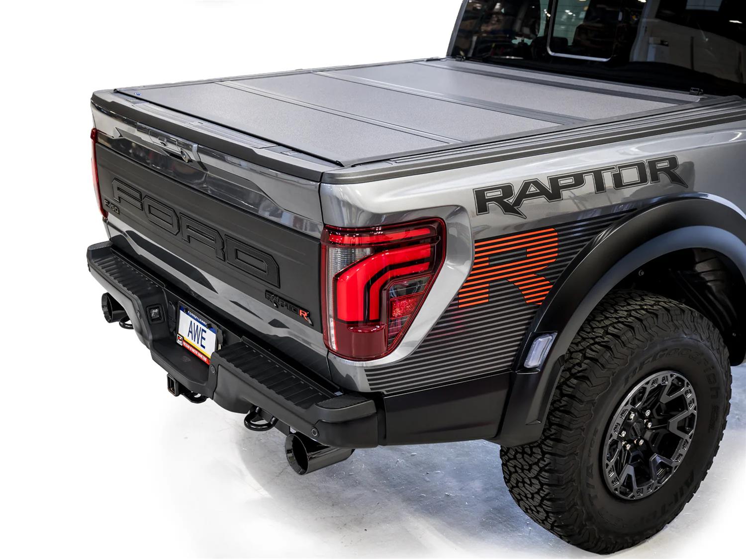 AWE Tuning Gen 3 Raptor R SwitchPath Exhaust - Diamond Black Tips thumbnail 2