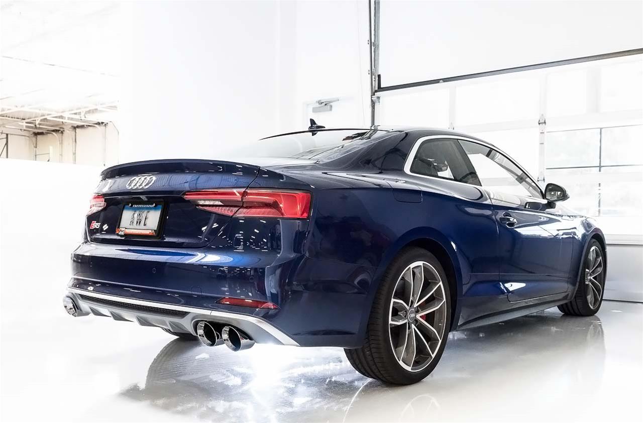 AWE Tuning Audi B9 S5 Coupe SwitchPath Exhaust w/ Chrome Silver Tips (102mm) thumbnail 3