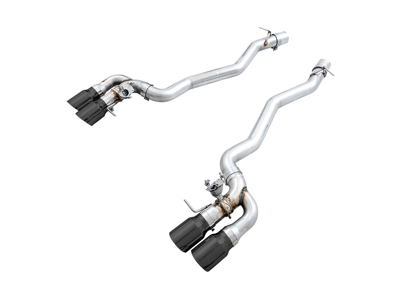 AWE Tuning 18-19 BMW M5 (F90) 4.4T AWD SwitchPath Axle-Back Exhaust - Diamond Black Tips