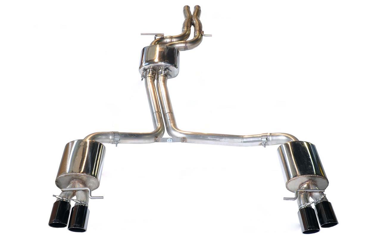 AWE Tuning B8 / B8.5 S5 Cabrio Touring Edition Exhaust - Non-Resonated - Diamond Black Tips thumbnail 3