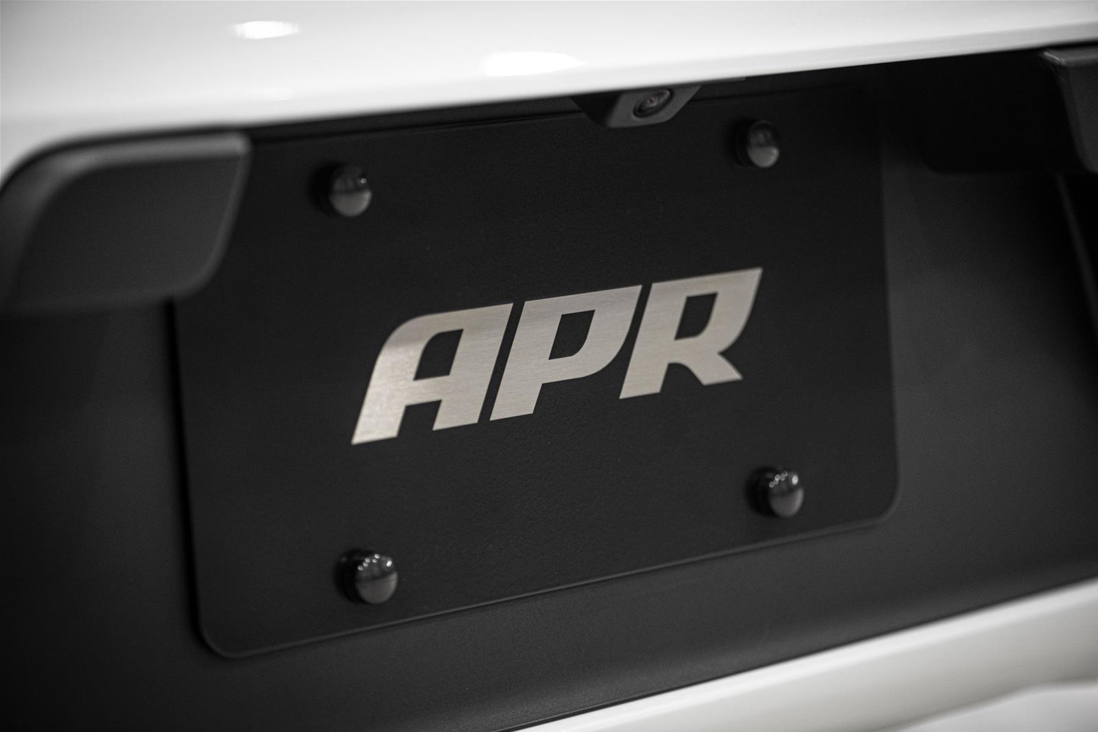 APR License Plates A1000015 Plate, Logo, T304 Stainless Steel, Black/Silver, Each thumbnail 2