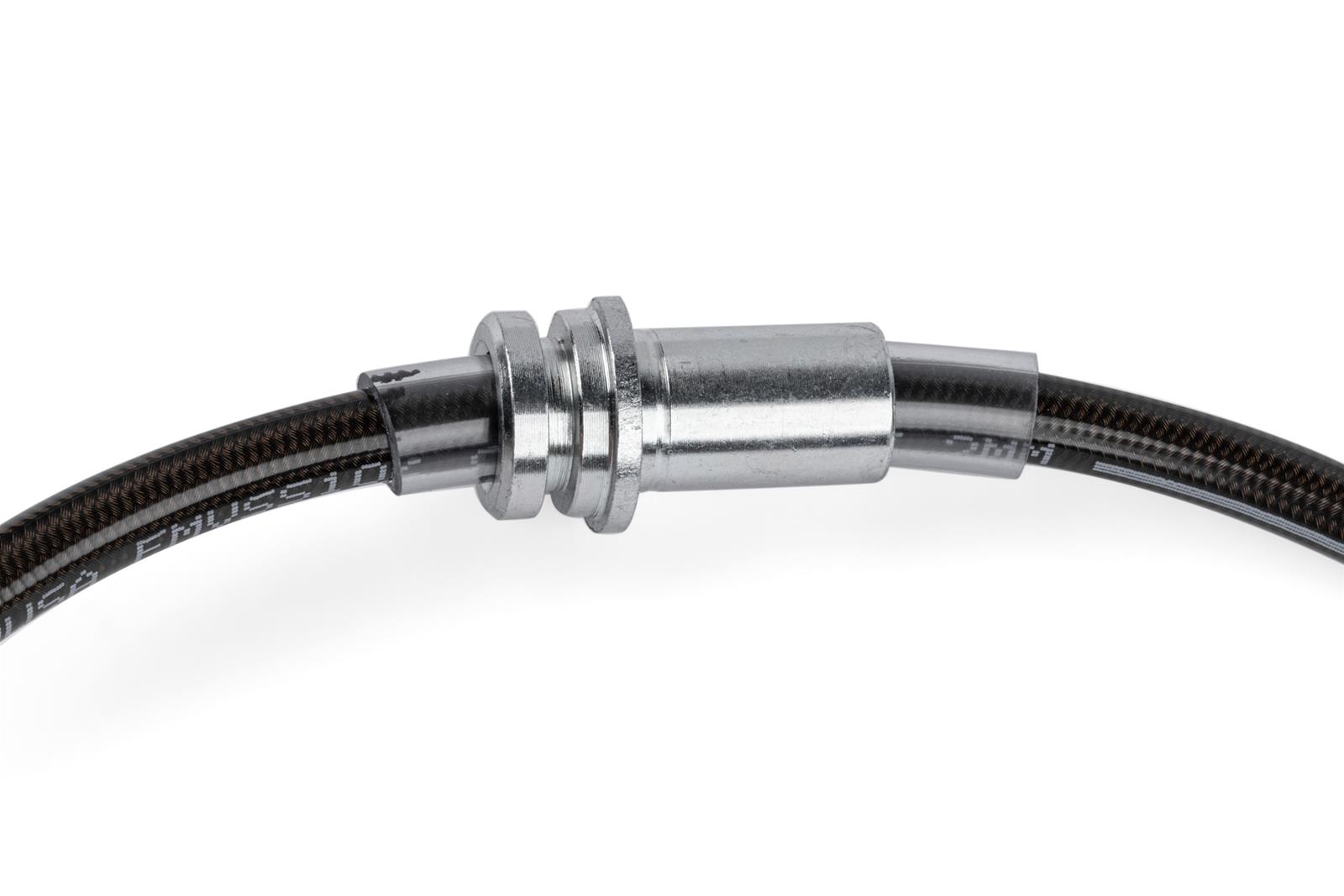 APR Braided Stainless Steel Direct-Fit Brake Lines BRK00047 Lines, Front, Braid, Black, Audi, Volkswagen, Pair thumbnail 6