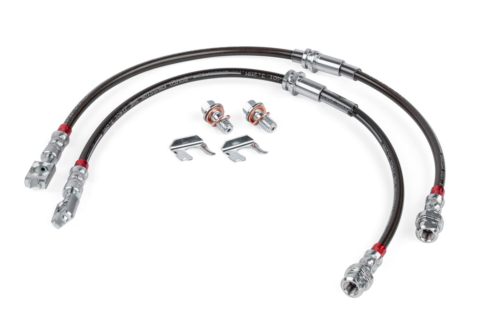 APR Braided Stainless Steel Direct-Fit Brake Lines BRK00047 Lines, Front, Braid, Black, Audi, Volkswagen, Pair thumbnail 5