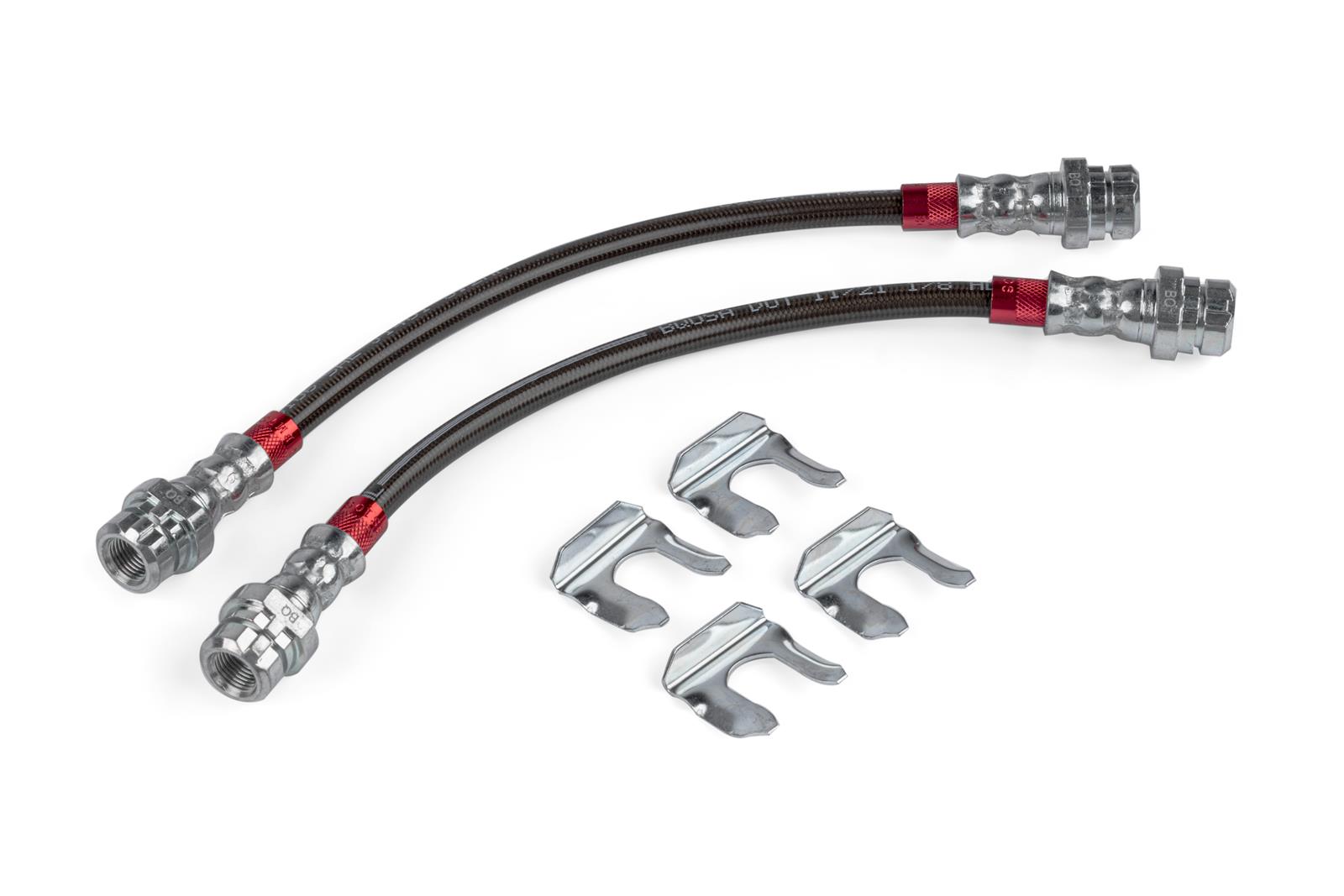 APR Braided Stainless Steel Direct-Fit Brake Lines BRK00048 Lines, Rear, Braid, Black, Audi, Volkswagen, Pair thumbnail 2