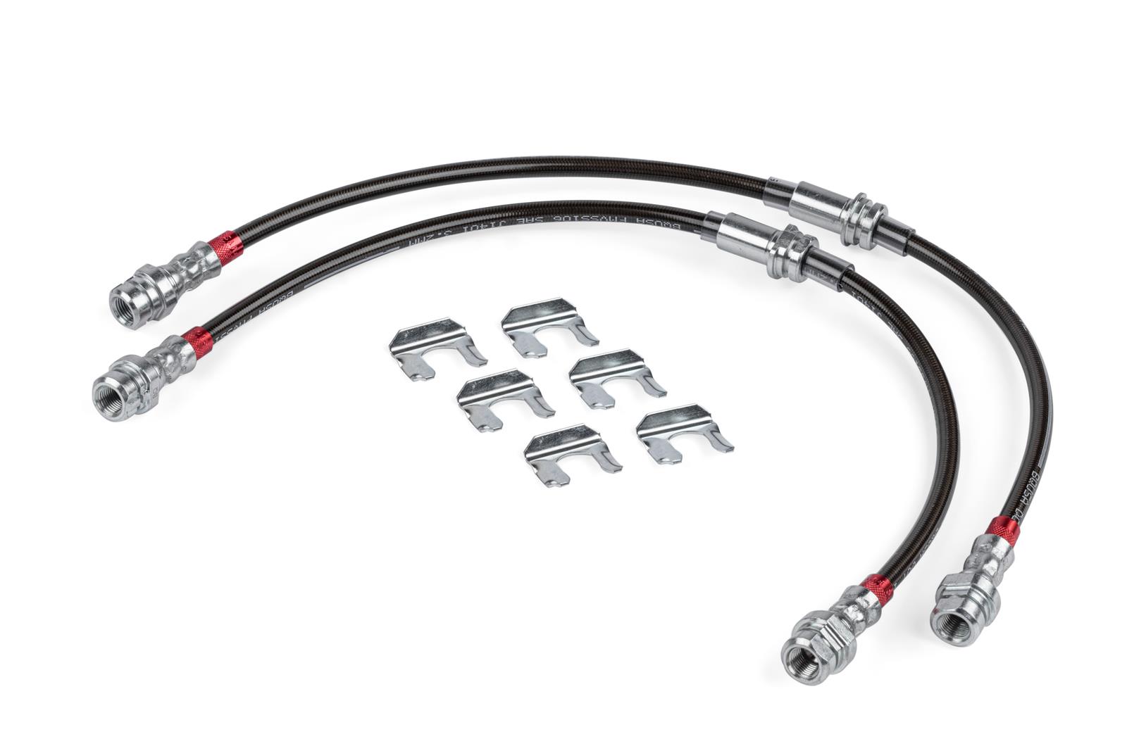 APR Braided Stainless Steel Direct-Fit Brake Lines BRK00049 Lines, Front, Braid, Black, Volkswagen, Pair thumbnail 4