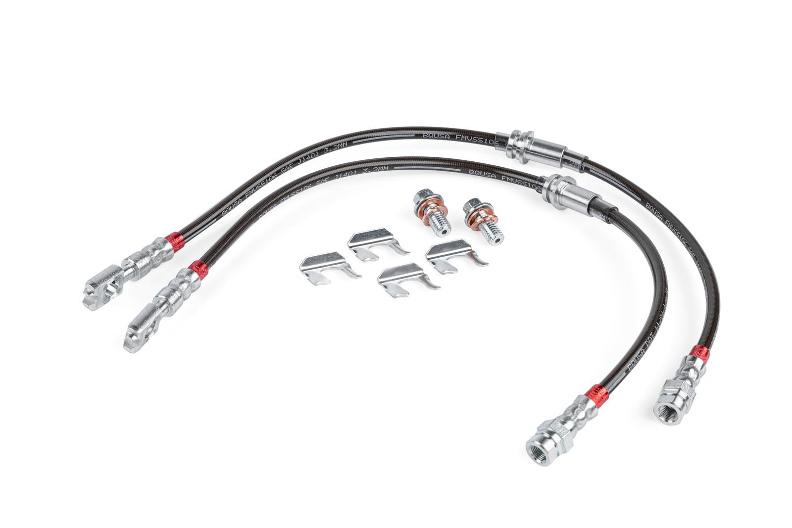 APR Braided Stainless Steel Direct-Fit Brake Lines BRK00050 Lines, Front, Braid, Black, Audi, Volkswagen, Pair thumbnail 5