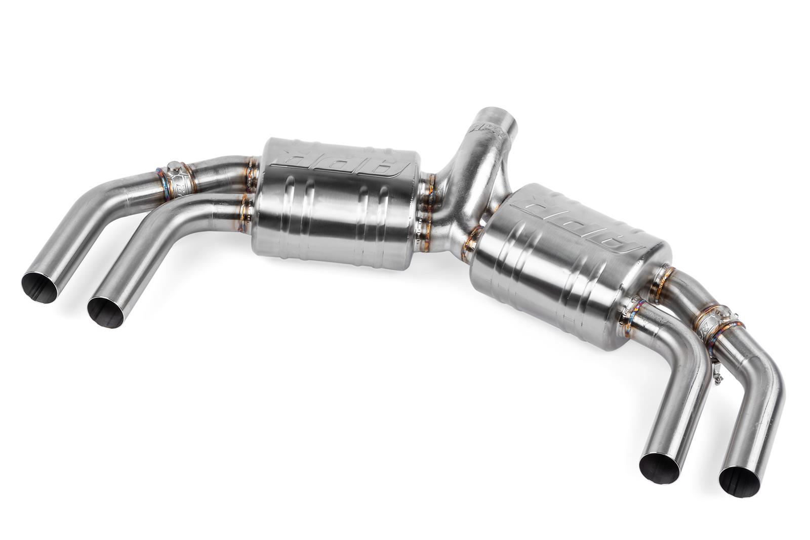 APR Cat-Back Exhaust Systems CBK0003 Systems, Catback, Stainless Steel, Natural, Split Rear Exit, Polished Tips, Audi, 2.0L, Kit thumbnail 5