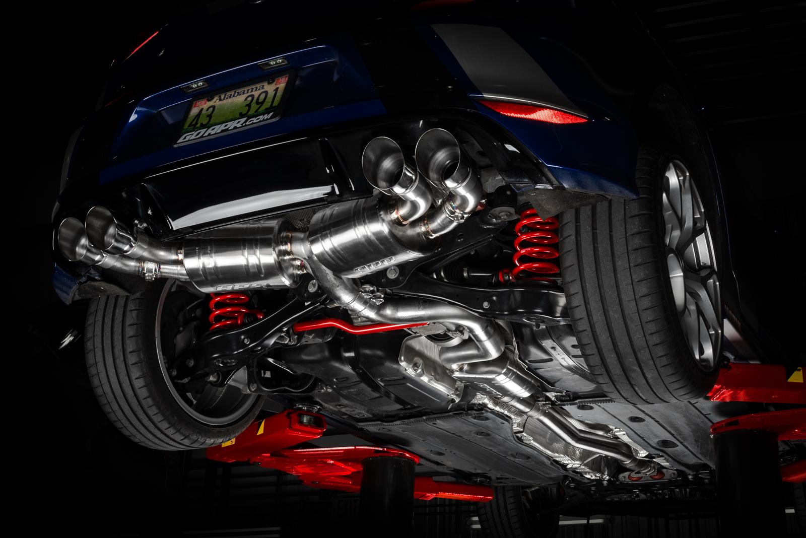 APR Cat-Back Exhaust Systems CBK0004 Systems, Catback, Stainless Steel, Natural, Split Rear Exit, Polished Tips, Audi, 2.0L, Kit thumbnail 5