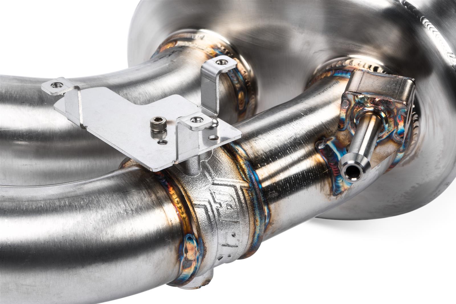 APR Cat-Back Exhaust Systems CBK0004 Systems, Catback, Stainless Steel, Natural, Split Rear Exit, Polished Tips, Audi, 2.0L, Kit thumbnail 2