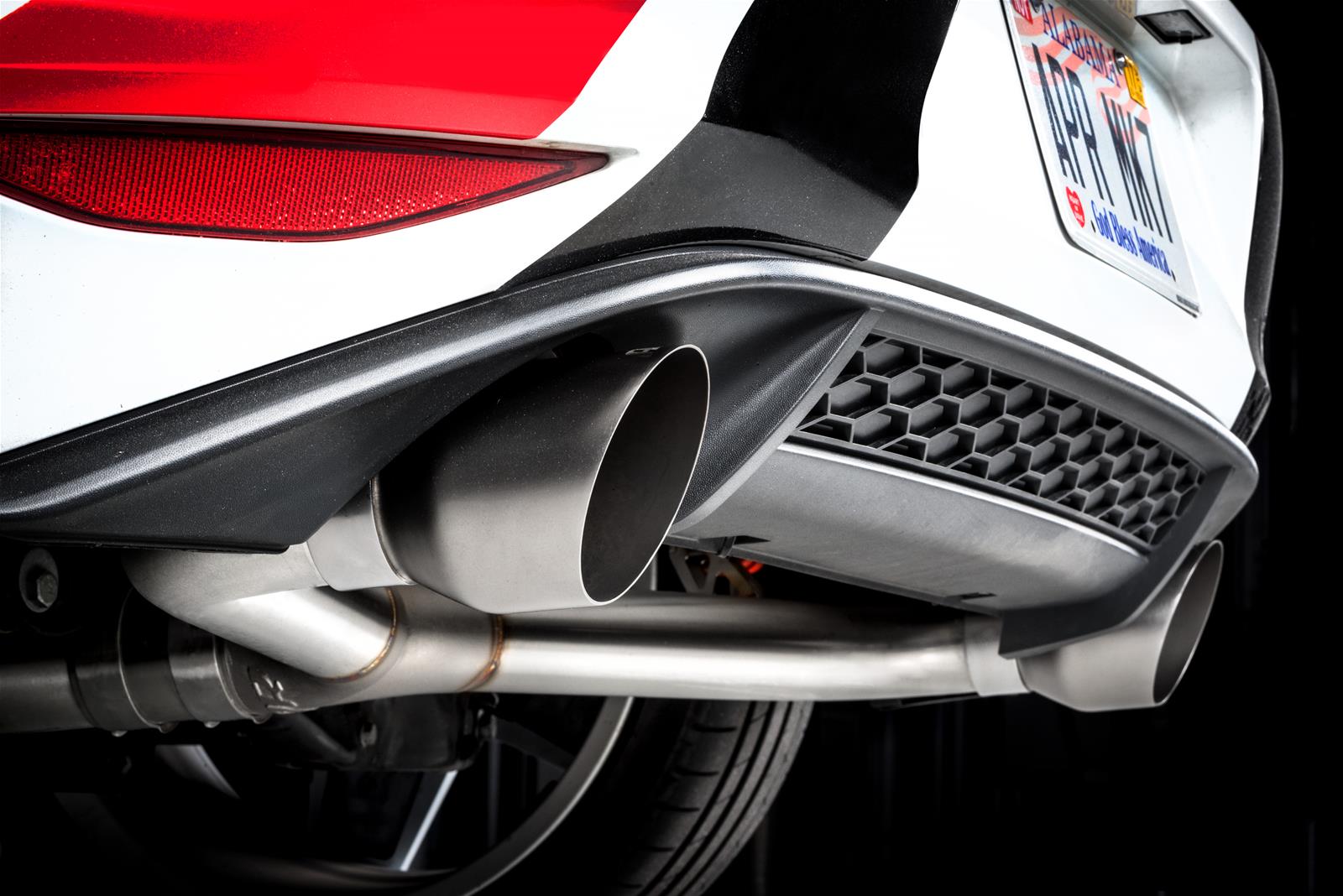 APR Cat-Back Exhaust Systems CBK0006 Systems, Cat-Back, Single In/Dual Out, Stainless Steel, Natural, Split Rear Exit, Polished Tips, Volkswagen, 2.0L, Kit thumbnail 4