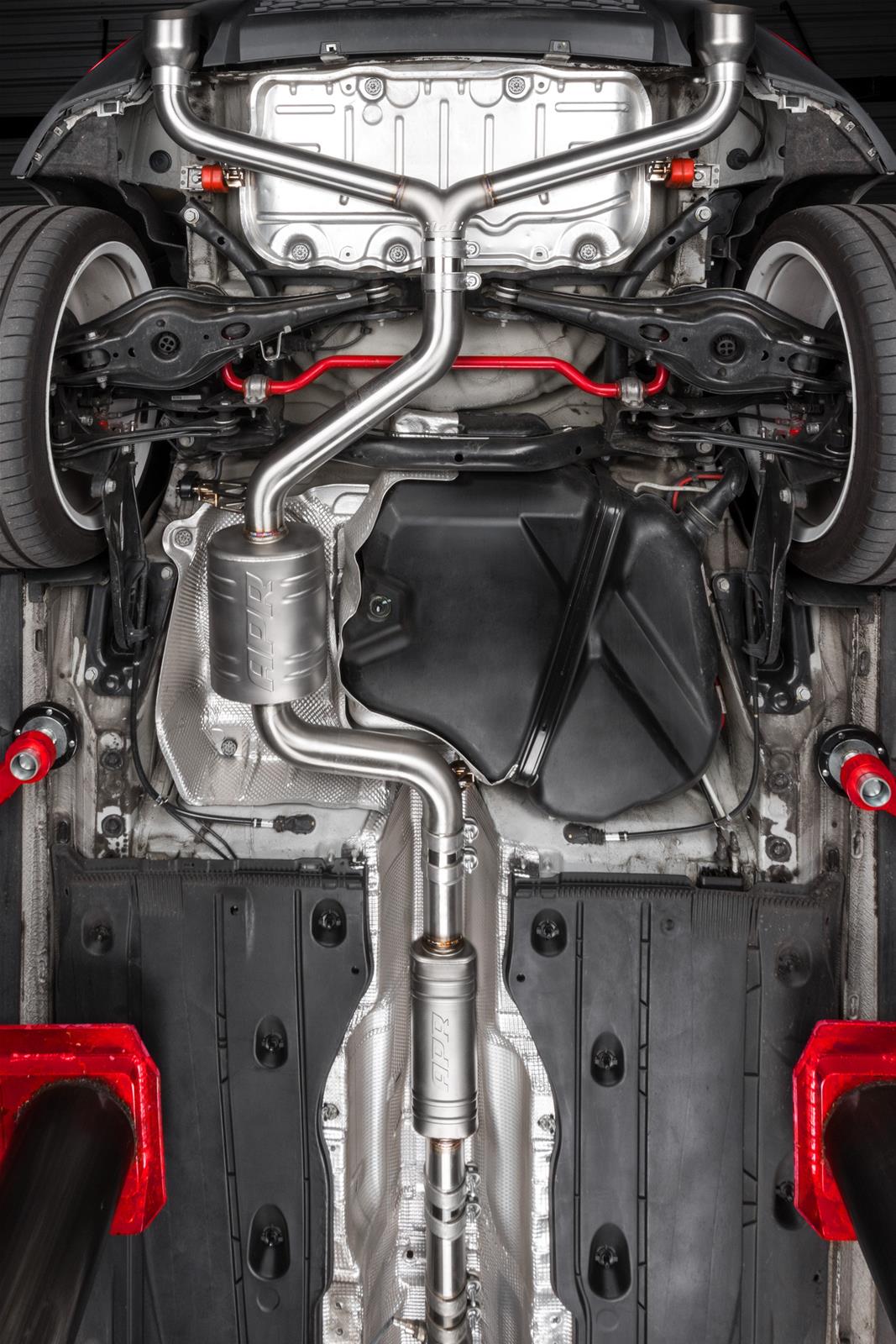 APR Cat-Back Exhaust Systems for 2018-2021 GTI - CBK0007 Systems, Cat-Back, Single In/Dual Out, Stainless Steel, Natural, Split Rear Exit, Polished Tips, Volkswagen, 2.0L, Kit