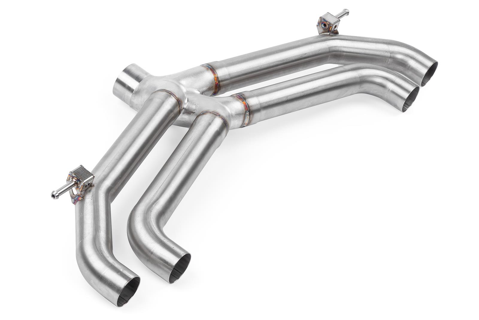 APR Cat-Back Exhaust Systems CBK0017 Systems, Cat-Back, Single In/Four Out, Stainless Steel, Natural, Split Rear Exit, Polished Tips, Volkswagen, 2.0L, Kit thumbnail 5