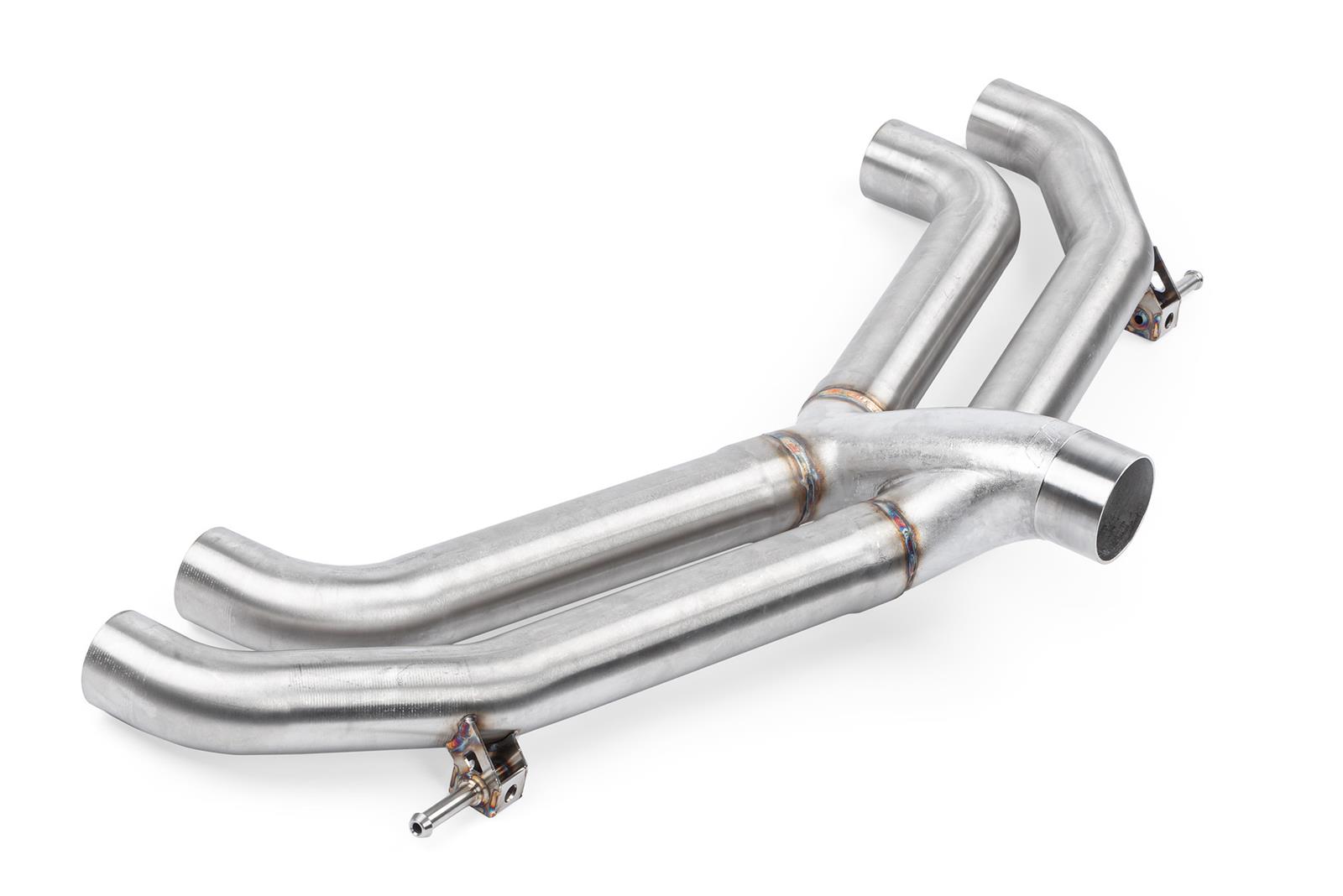 APR Cat-Back Exhaust Systems CBK0017 Systems, Cat-Back, Single In/Four Out, Stainless Steel, Natural, Split Rear Exit, Polished Tips, Volkswagen, 2.0L, Kit thumbnail 6